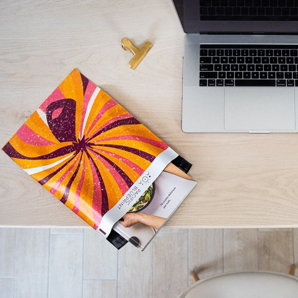 10x13 Polymailers, Pink Boho Mailers for Shipping. - Picture 2 of 3